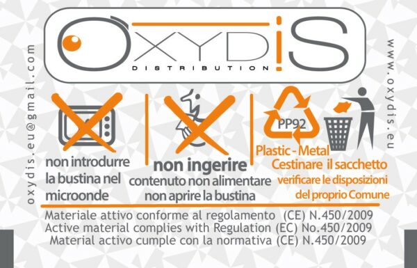 Assorbitore di ossigeno & CO2 OXYDIS E-350 CF50pz (SKU B-400)