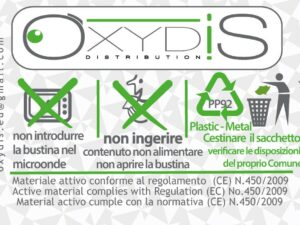 Assorbitore di ossigeno & rel.CO2 OXYDIS D-350 CF50pz (SKU B-400)